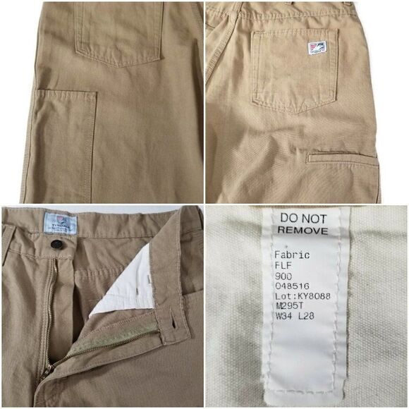 NWT Tyndale Mens 34X28 FRMC Summerweight Canvas FR Pants Fire Resistant M295T - Picture 6 of 10